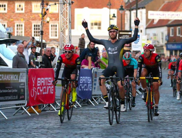 Tour of Britain in Beverley Saturday Market
